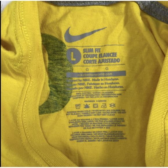 Oregon Ducks Win The Day NCAA Nike Yellow Athletic T-Shirt Women's LARGE - Picture 9 of 11